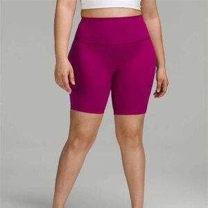 Lululemon Wunder Train High‑Rise Short 8″ – Magenta Purple – Size 6